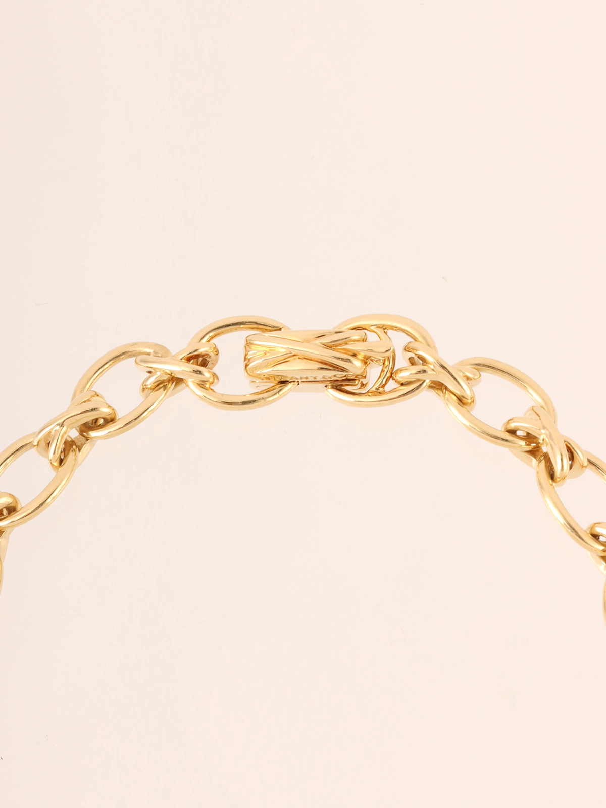 人気新品 TIFFANY & CO. 18Kクロスモチーフチェーンブレスレット ゴールド アクセサリー